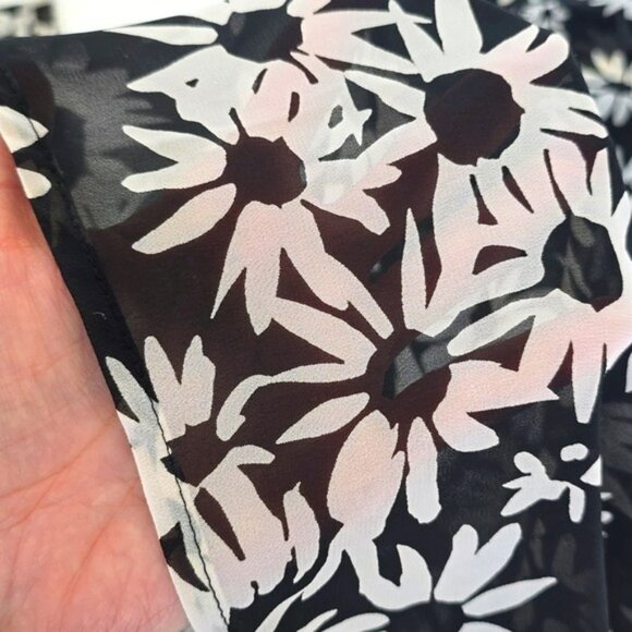 Victoria's Secret Sheer Pants Size Small Beach Swim Coverup Black White - Picture 3 of 15